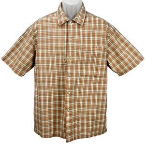 Vintage 90s SilverTab Short Sleeve Button Down 100% Cotton Shirt Men Size Medium